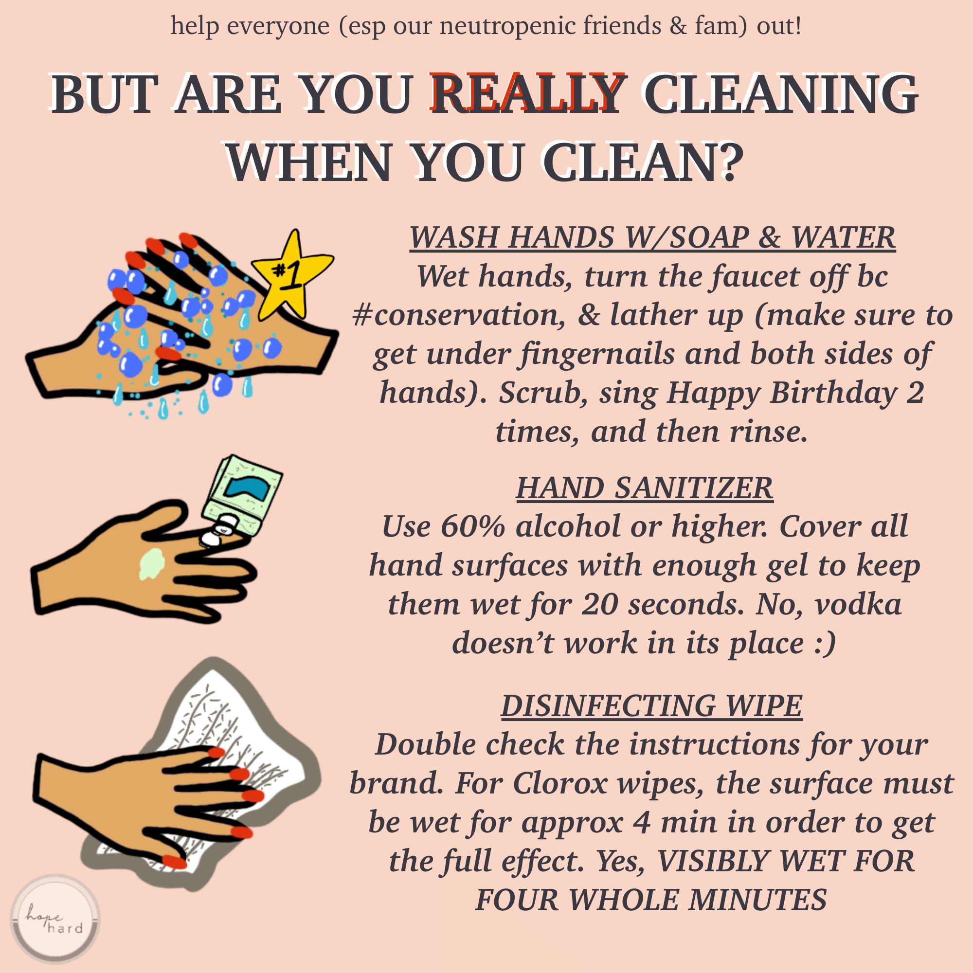 Extra Cleanliness Tips – Der's Words